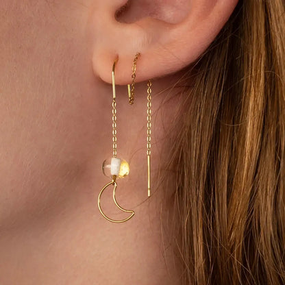 Earring Gold Moon