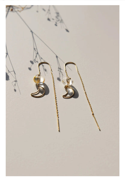 Earring Gold Moon