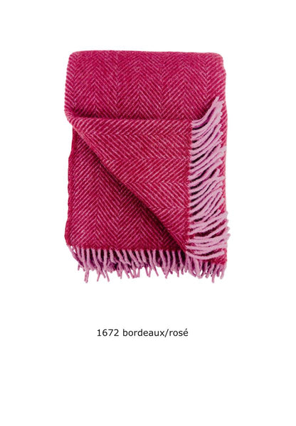 Wolldecke Fischgrät