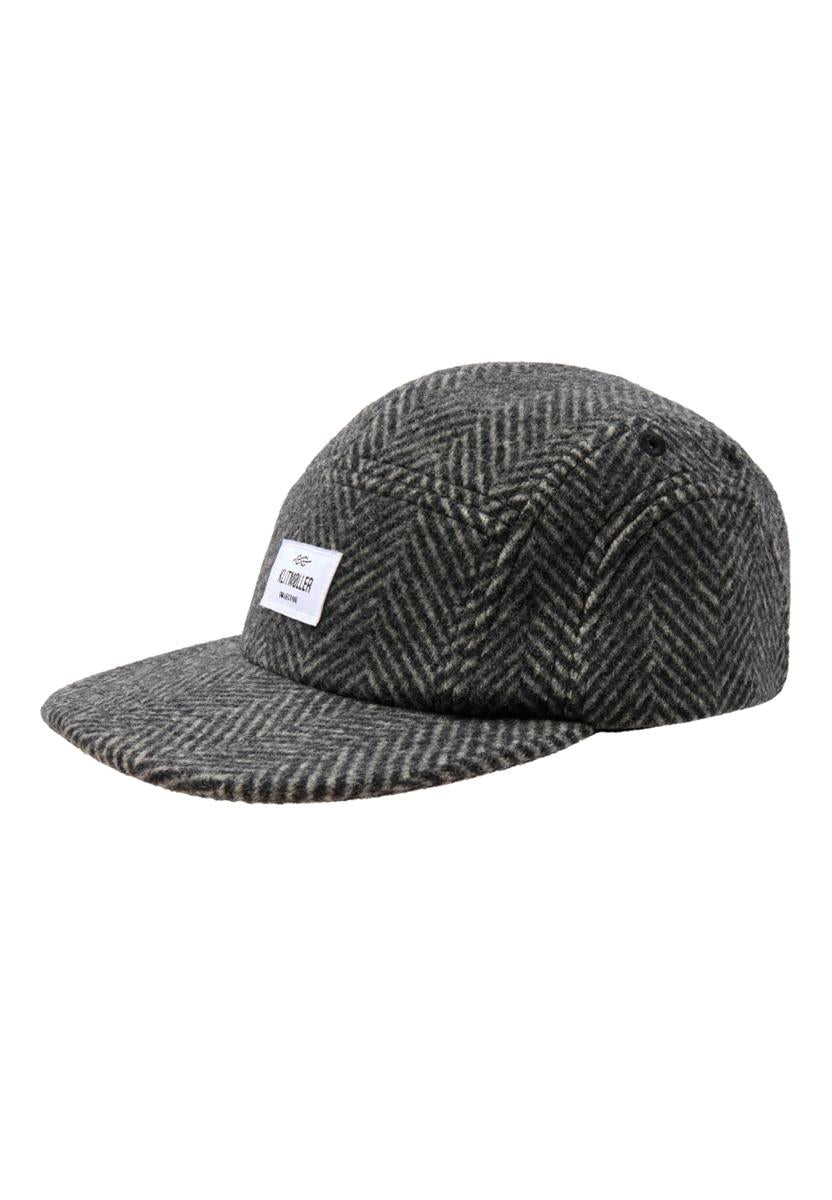 Five Panel Herringbone Cap