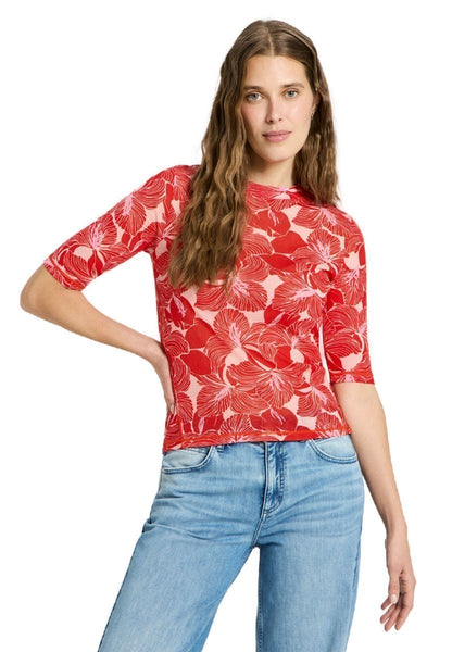 Stehkragenshirt Aus Tencel™ - Marlowe nature