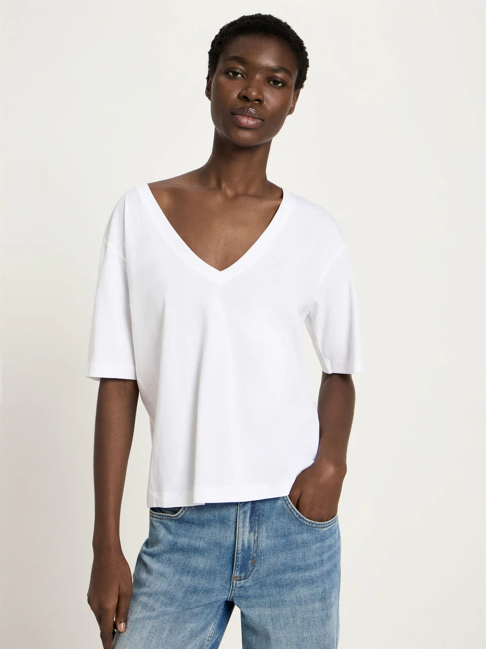 Shirt Mit V-Ausschnitt - Marlowe nature