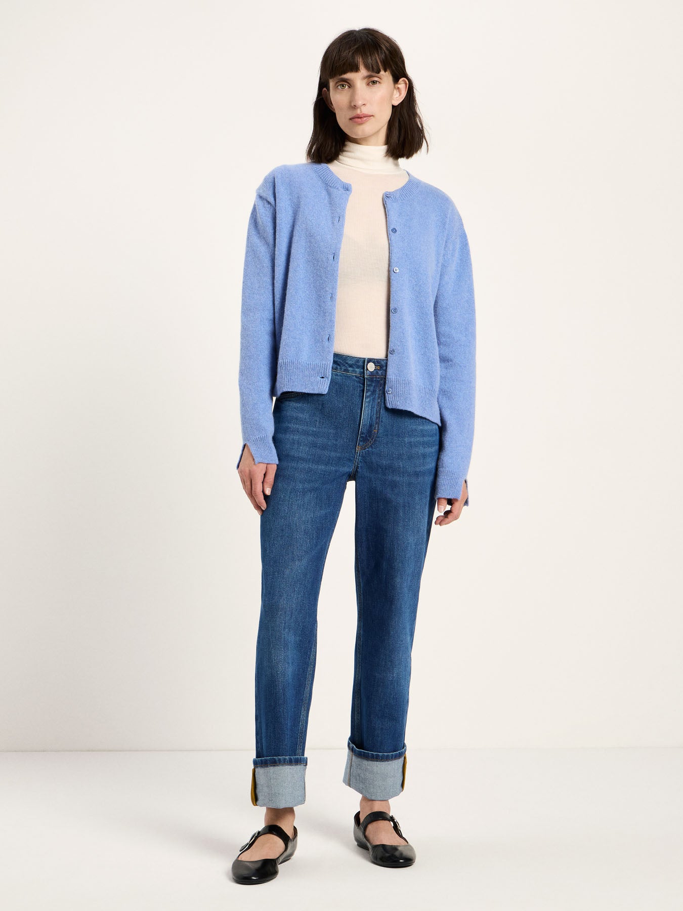 Boxy Strickjacke