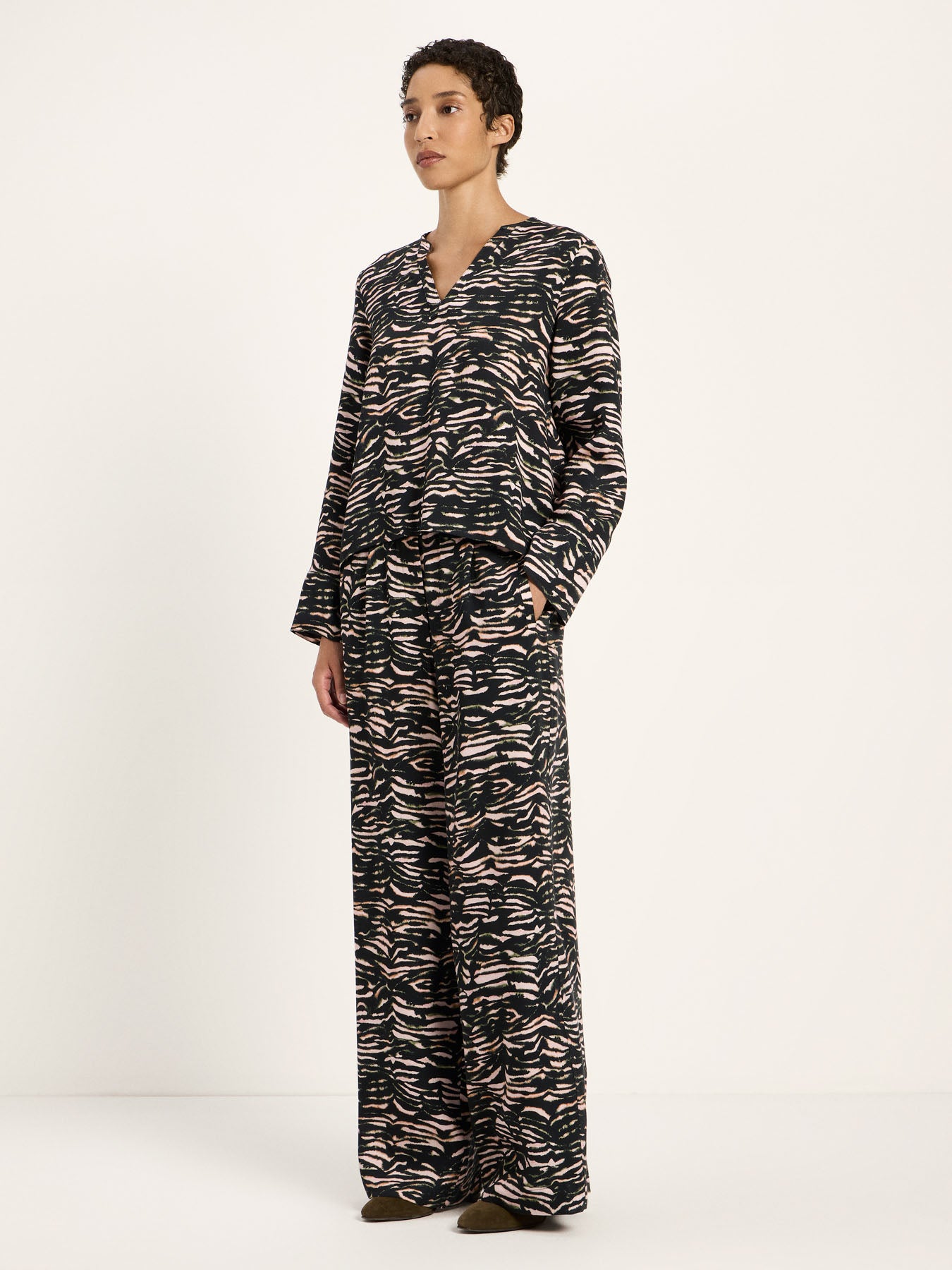 Bluse Animal Stripes