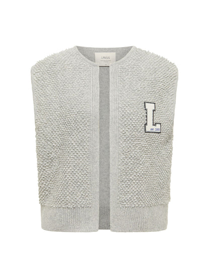 Bouclé Strickweste