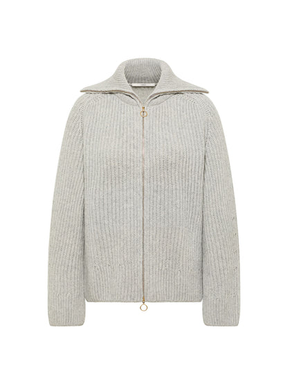 Strickjacke In Rippoptik
