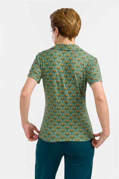 Suzy Top Short Sleeve Blooming