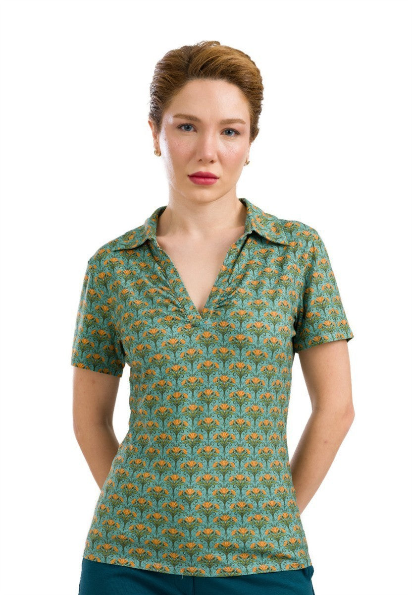 Suzy Top Short Sleeve Blooming