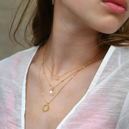 Necklace Gold Circle