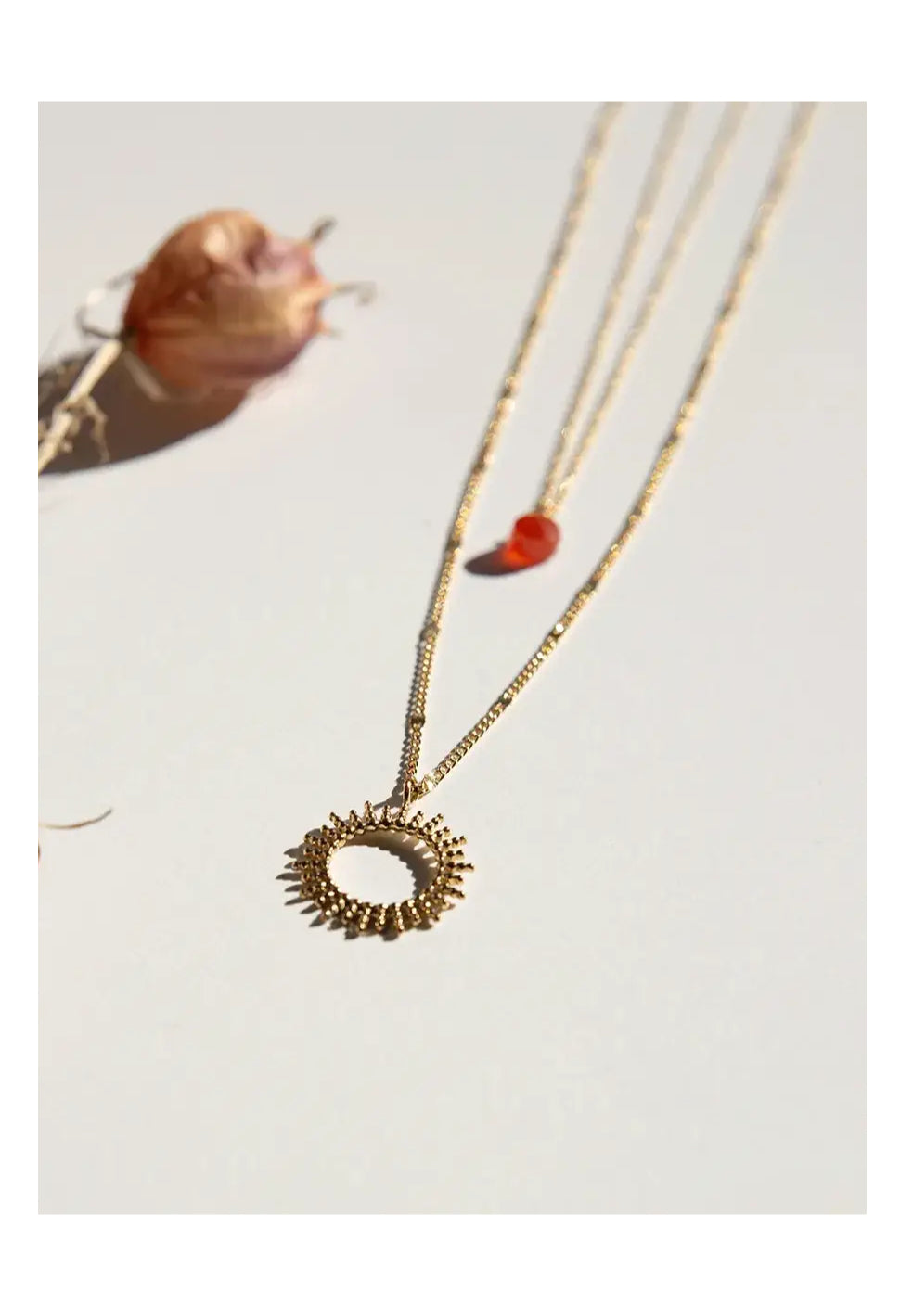 Necklace Gold Sun