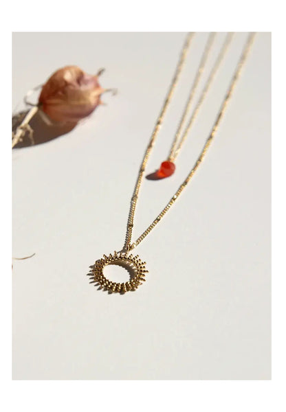 Necklace Gold Sun