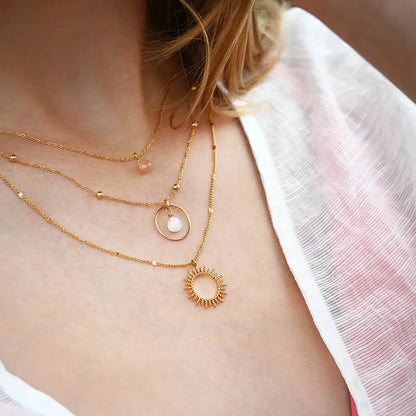 Necklace Gold Sun