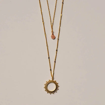 Necklace Gold Sun