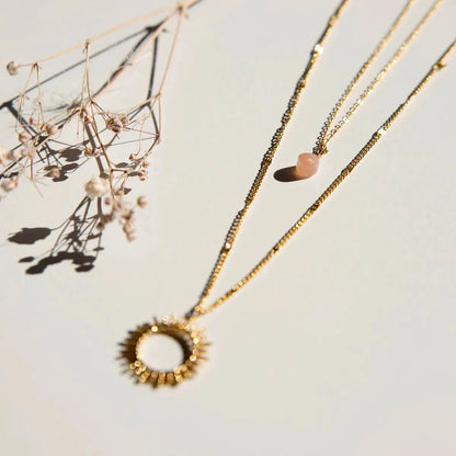 Necklace Gold Sun