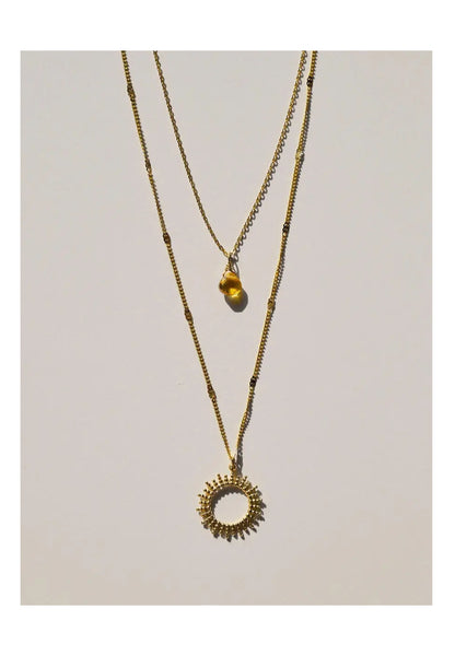 Necklace Gold Sun