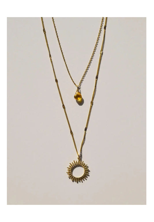 Necklace Gold Sun