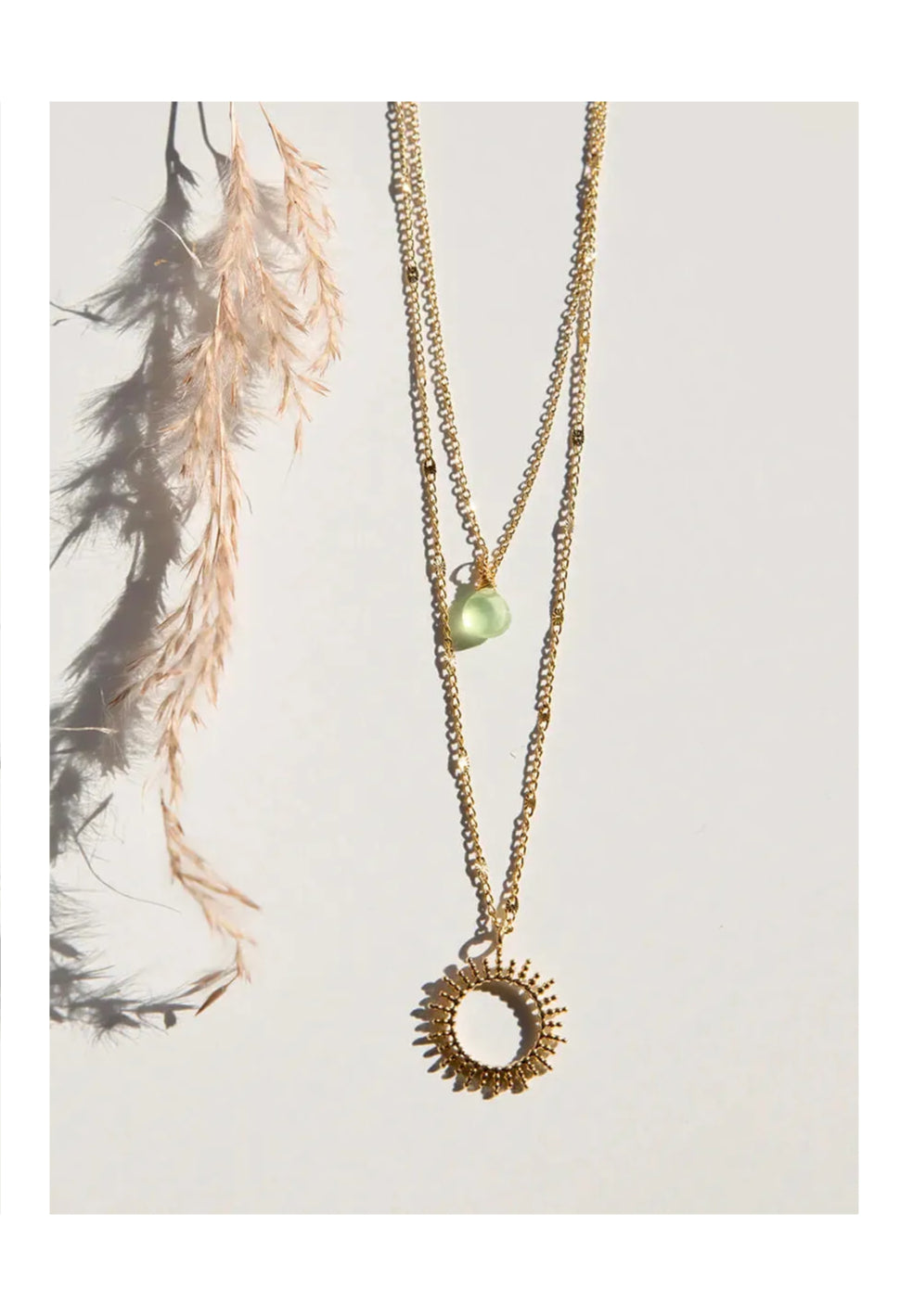 Necklace Gold Sun