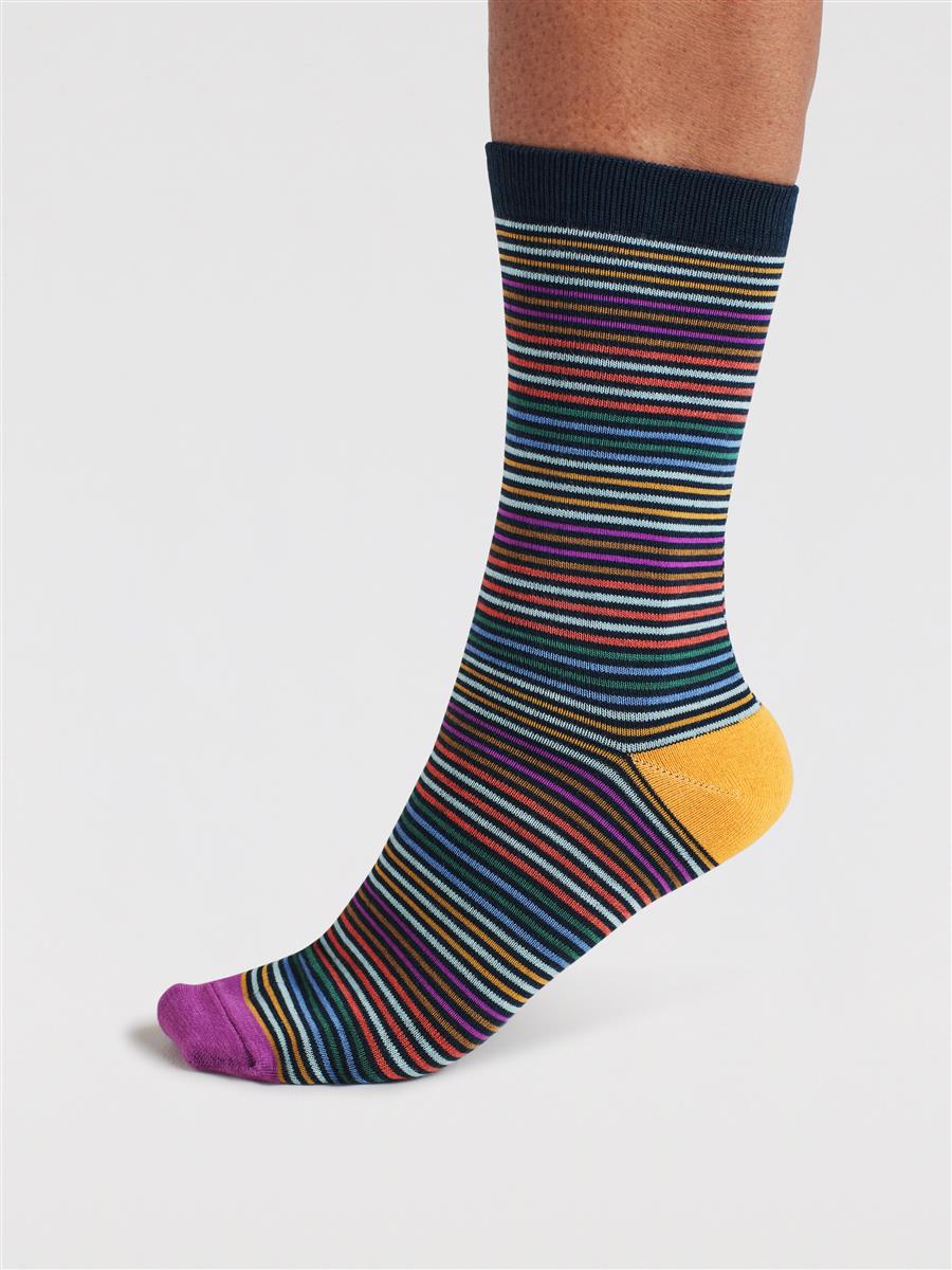 Tatum Rainbow Pattern Bamboo 4 Sock Gift Box