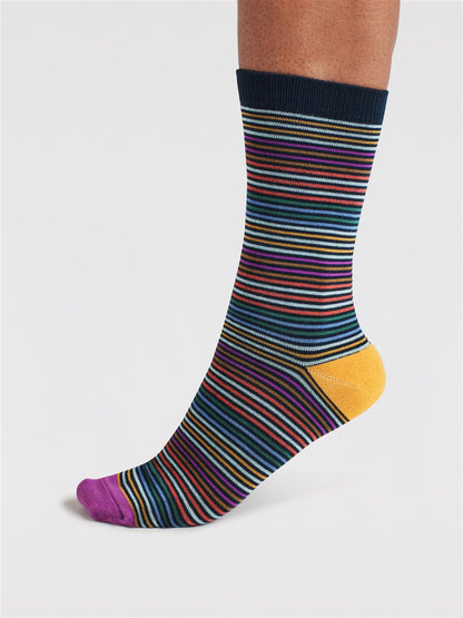 Tatum Rainbow Pattern Bamboo 4 Sock Gift Box