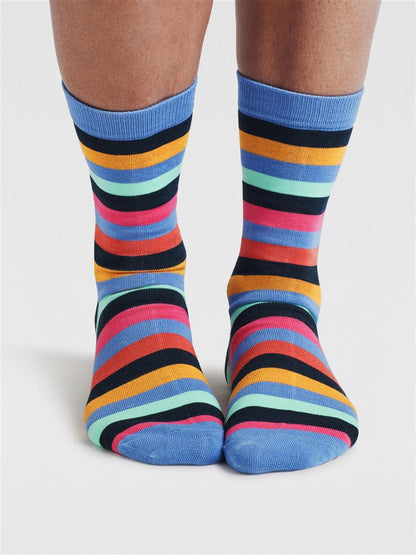 Tatum Rainbow Pattern Bamboo 4 Sock Gift Box