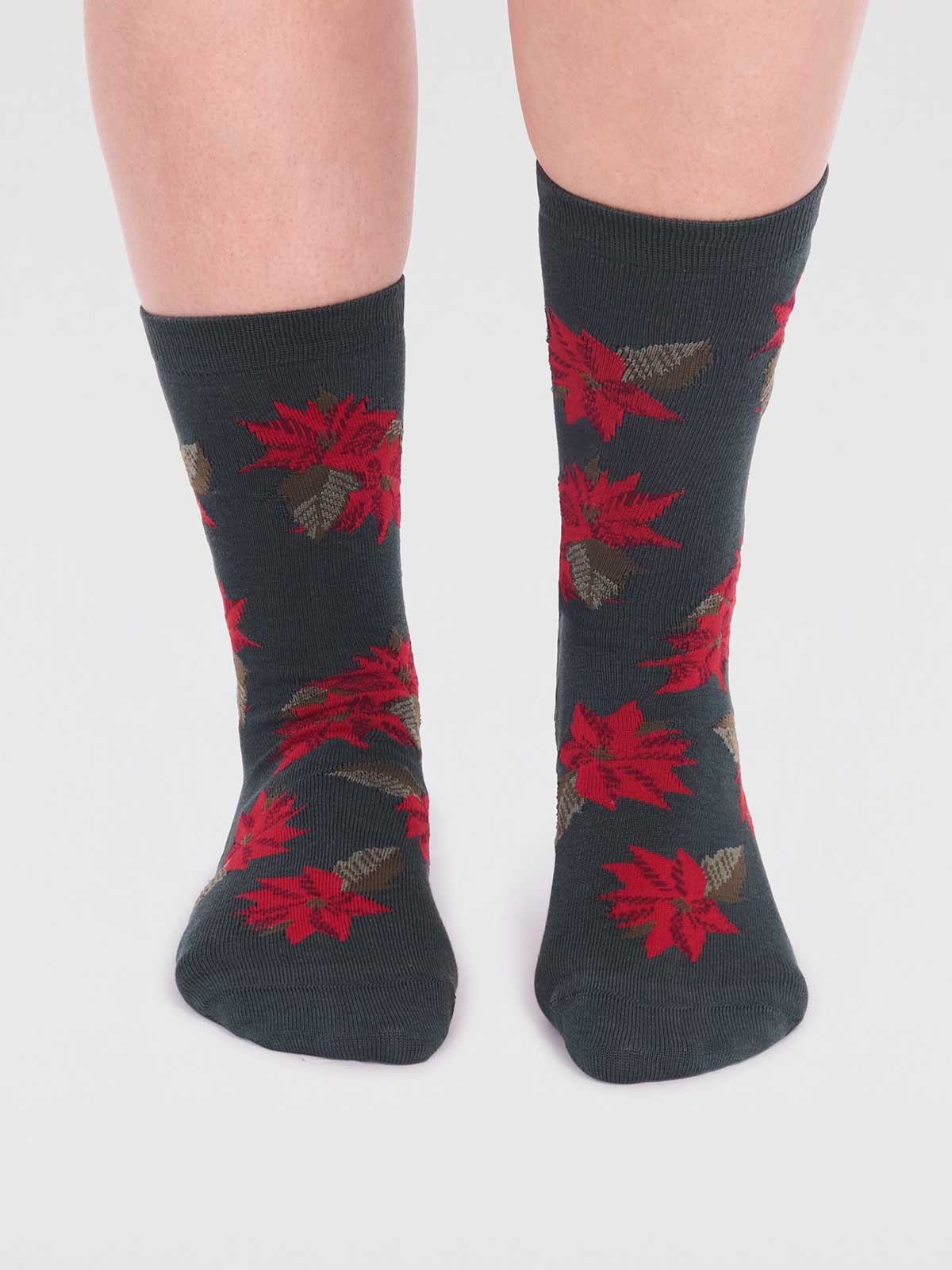 Poinsettia Christmas Bike Sock Box