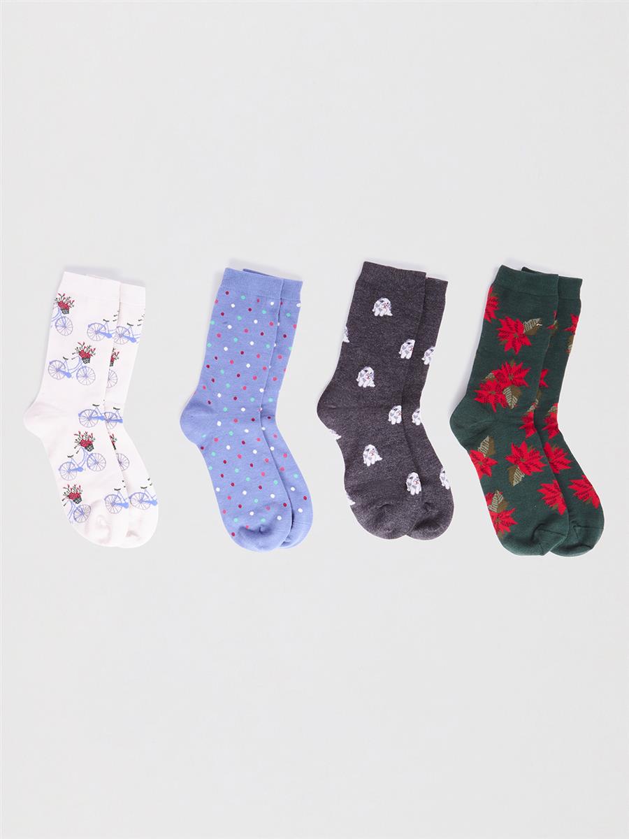 Poinsettia Christmas Bike Sock Box