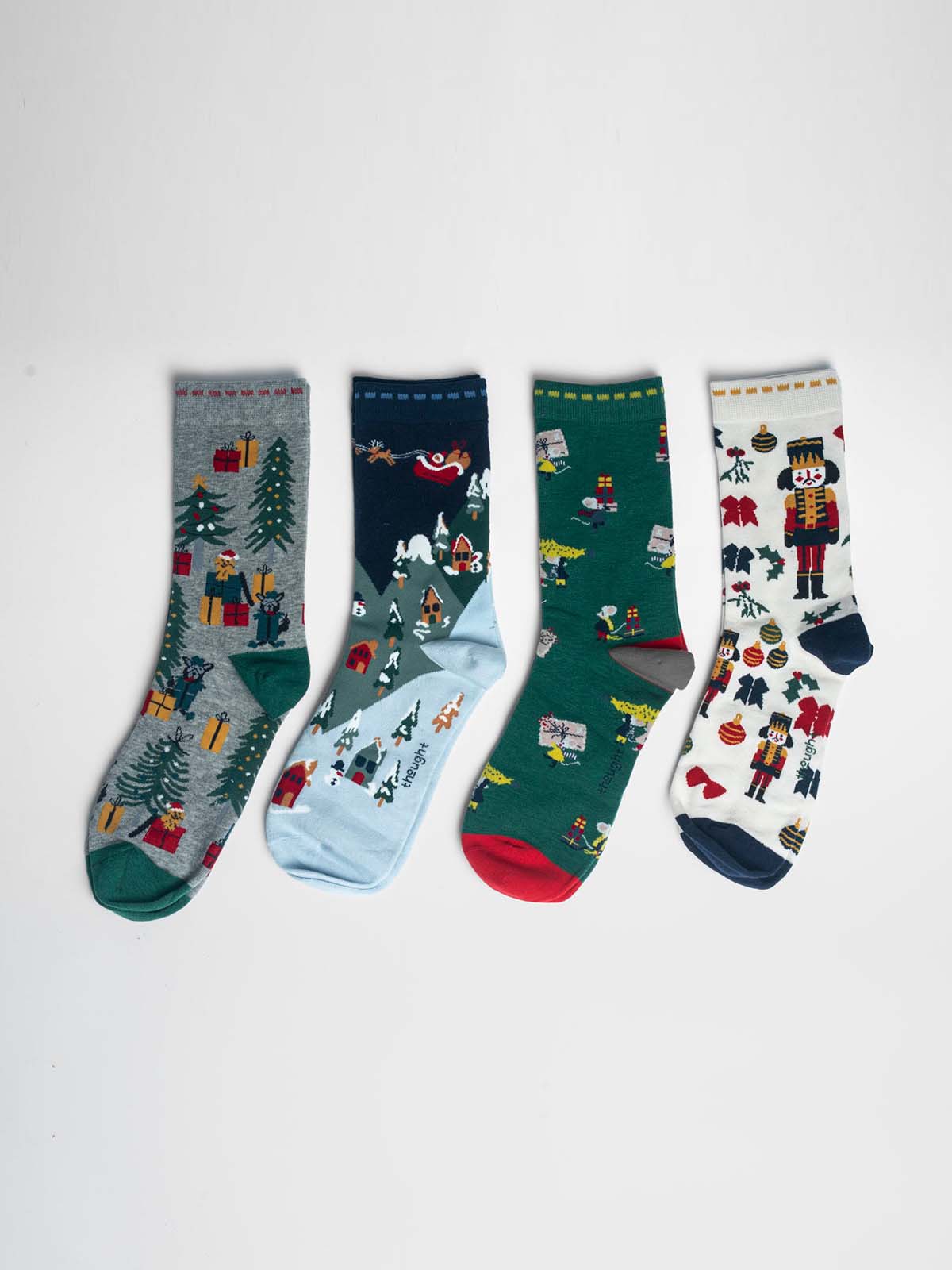Eleodora Christmas Organic Cotton 4 Pack Sock Box