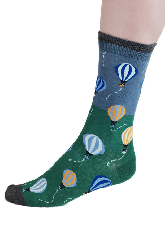 Pele Hot Air Balloon Organic Cotton Socks