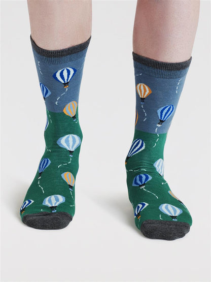 Pele Hot Air Balloon Organic Cotton Socks