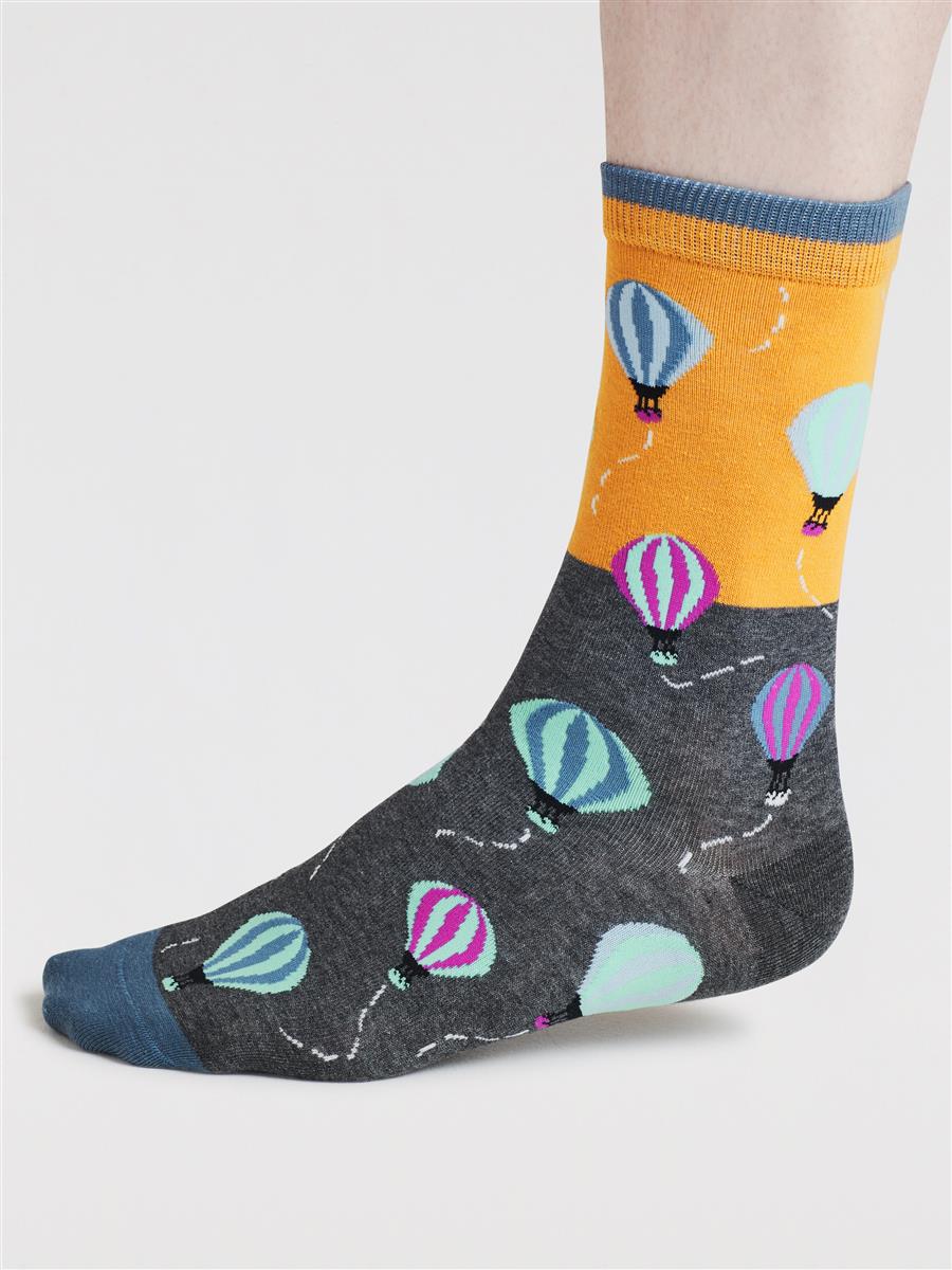 Pele Hot Air Balloon Organic Cotton Socks