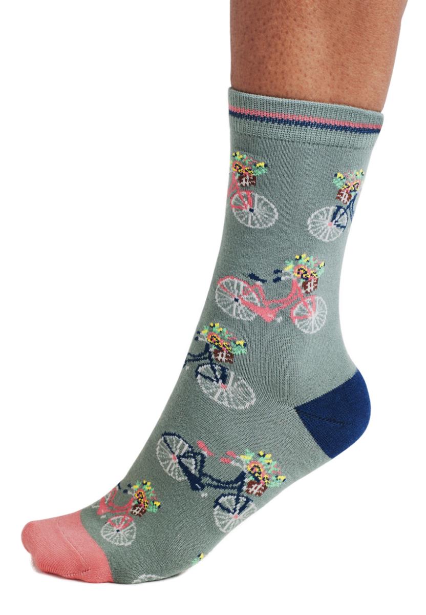 Rosette Bike Bamboo Socks