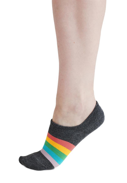 Dina Rainbow Bamboo No-Show Socks