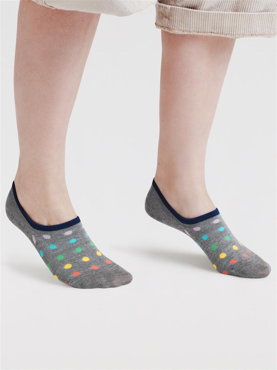 Dina Rainbow Bamboo No-Show Socks