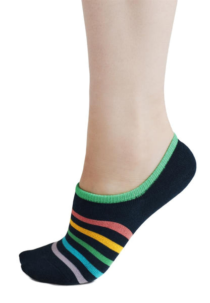 Dina Rainbow Bamboo No-Show Socks