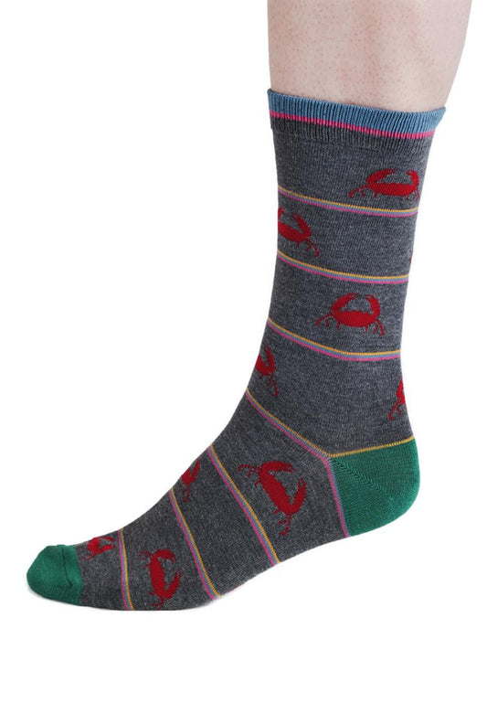 Brewer Crab Bamboo Socks