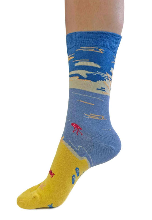 Bess Beach Sunset Bamboo Socks