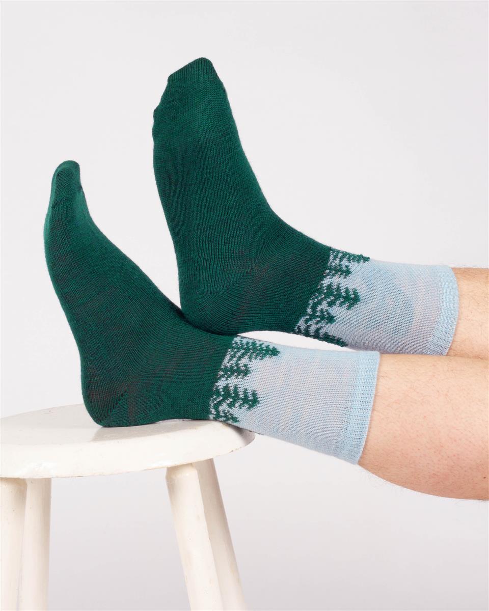 Forest Wool Crew Socks