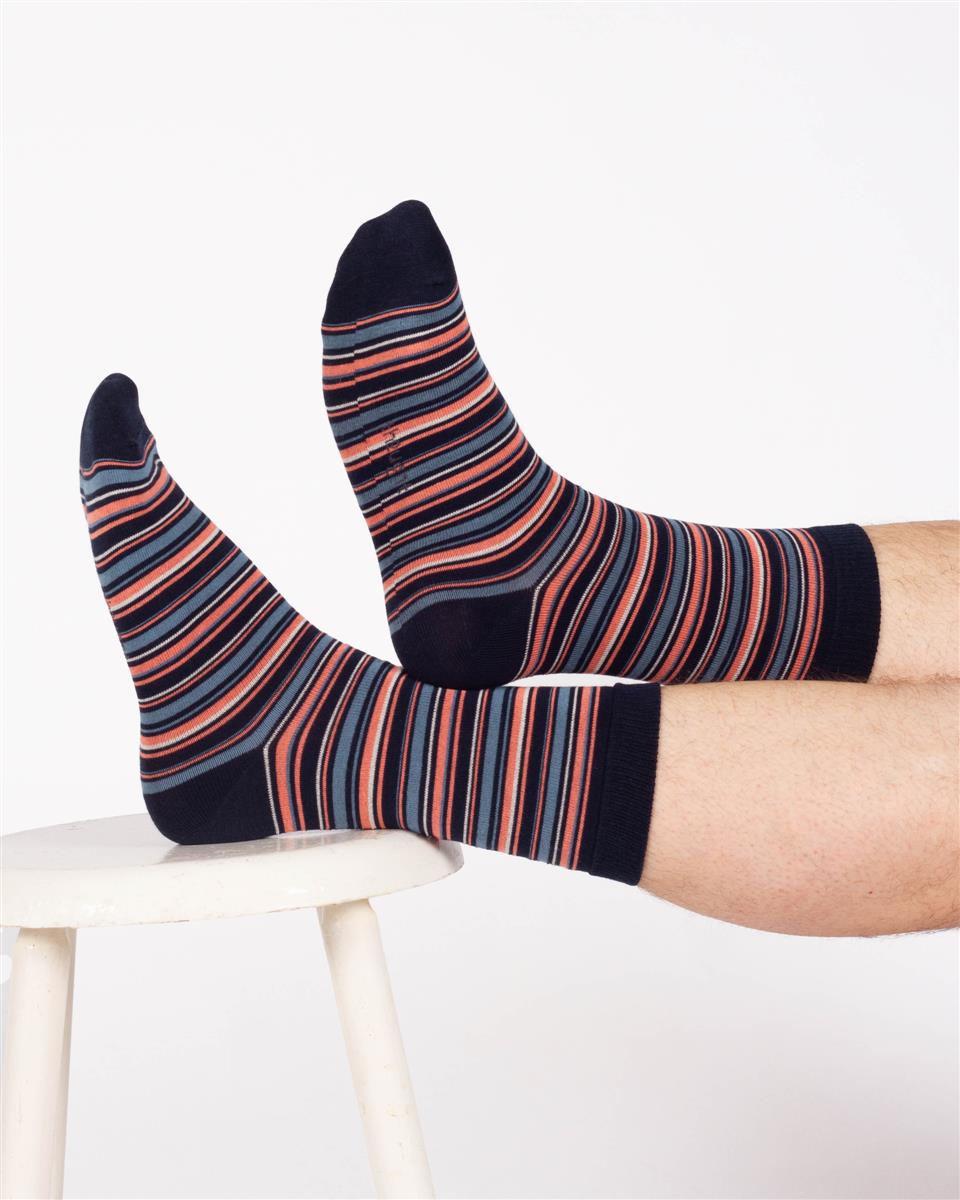 Multi Spripe Crew Socks