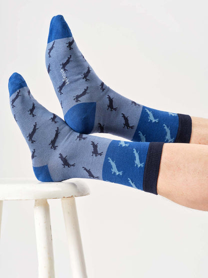Mens Hare Bamboo Crew Socks