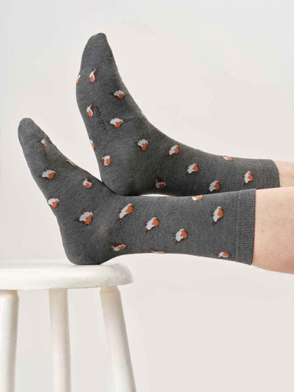 Mens Robin Bamboo Crew Socks