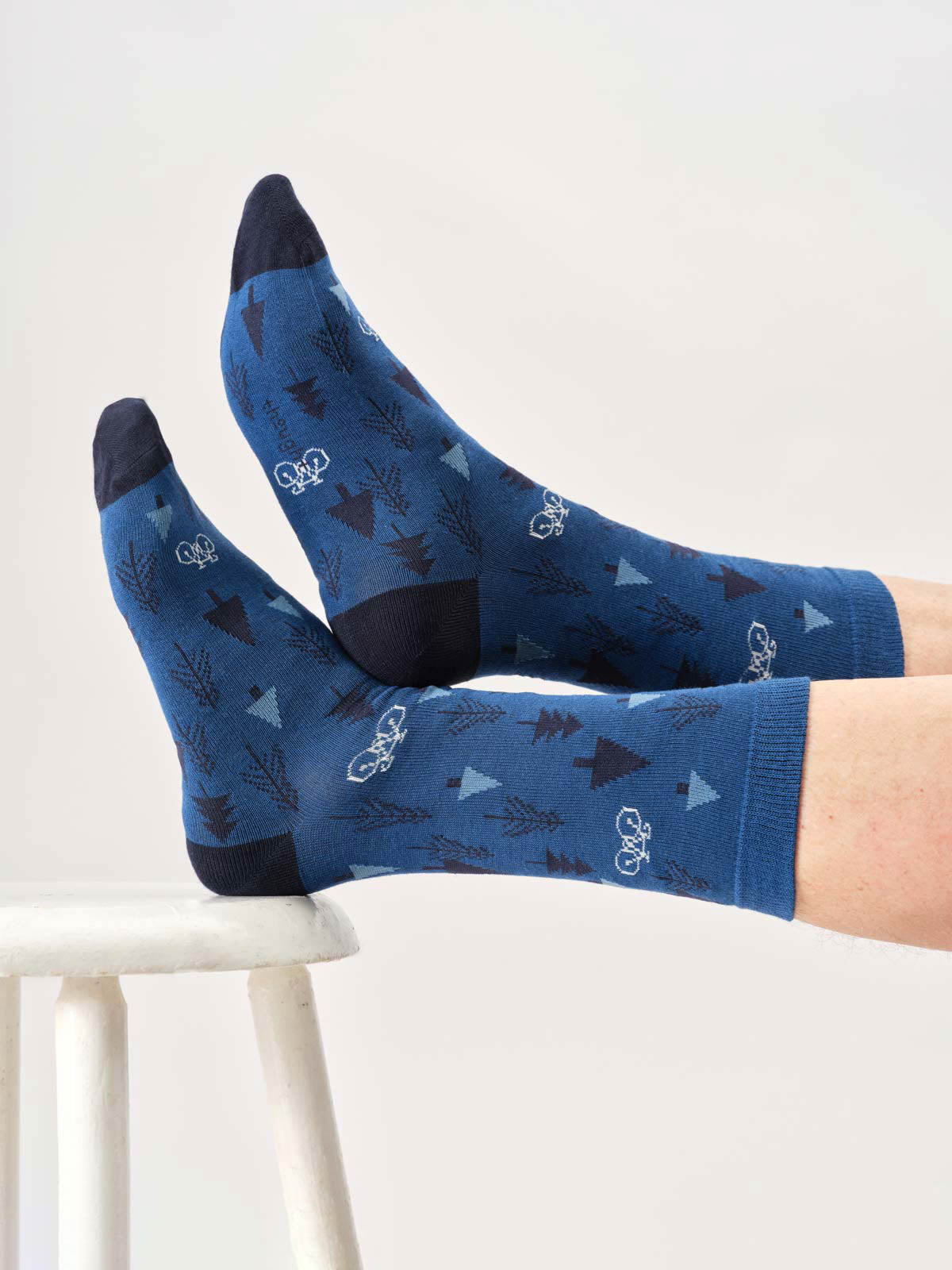 Mens Mountain Biking Bamboo Gift Box Of 4 Socks