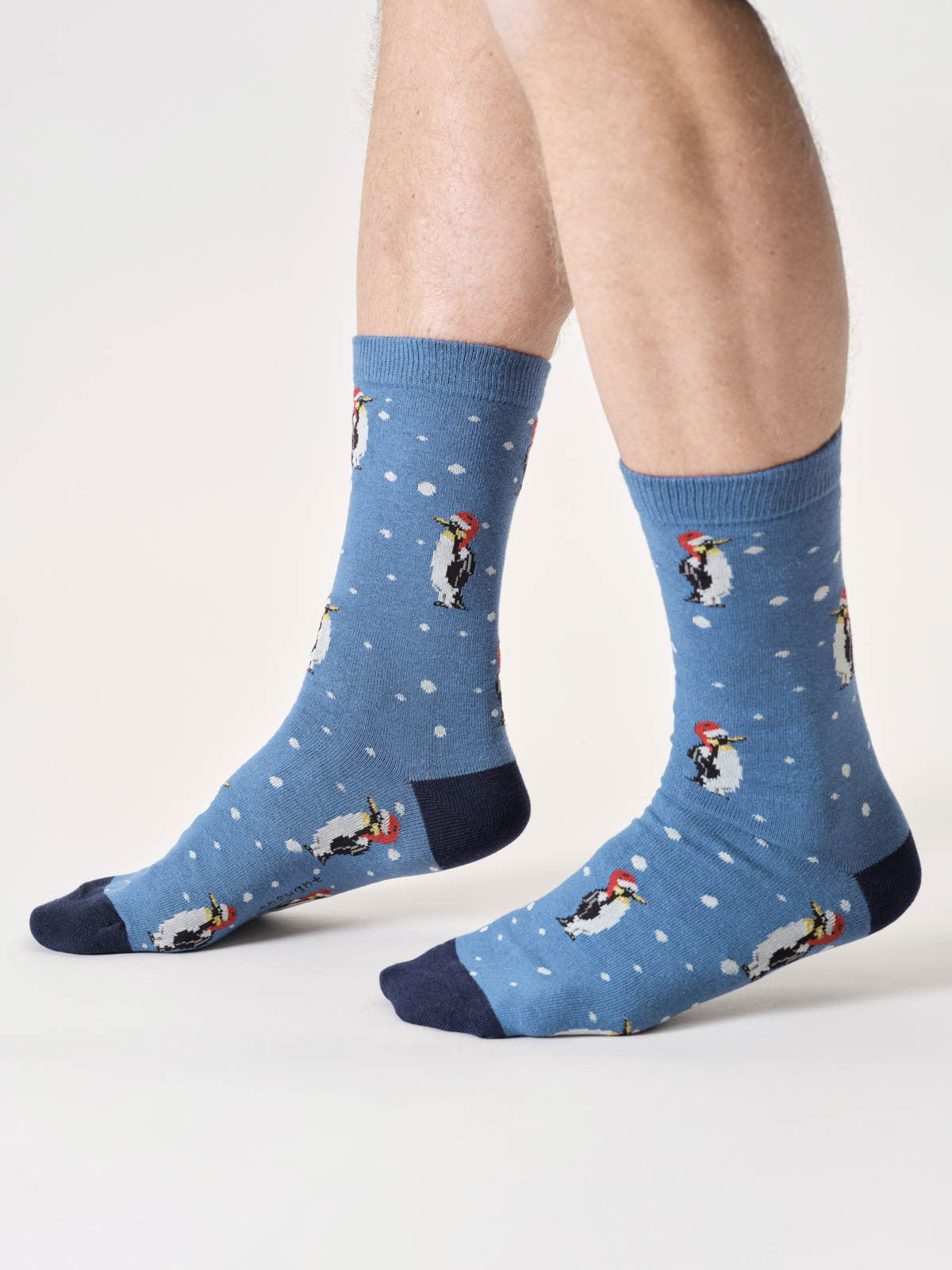 Mens Christmas Animals Bamboo Gift Box Of 4 Socks