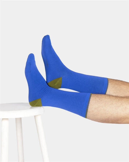 Mens Modal Tipped Crew Socks - Marlowe nature