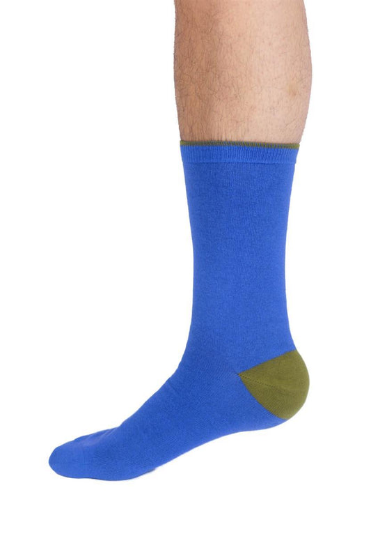 Mens Modal Tipped Crew Socks