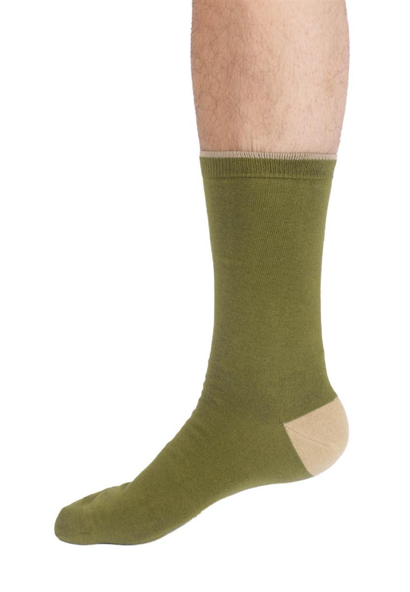 Mens Modal Tipped Crew Socks