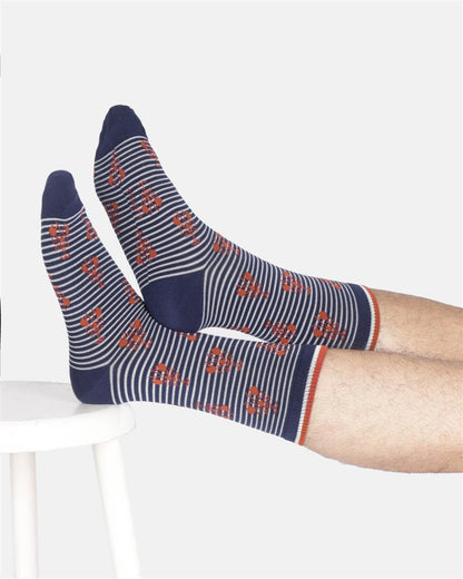 Mens Harbour Organic Cotton Gift Box Of 4 Socks
