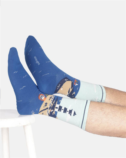 Mens Harbour Organic Cotton Gift Box Of 4 Socks