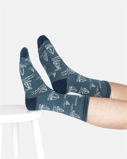 Mens Boating Bamboo Socks In A Box