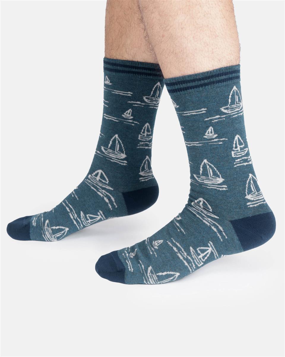 Mens Boating Bamboo Socks In A Box
