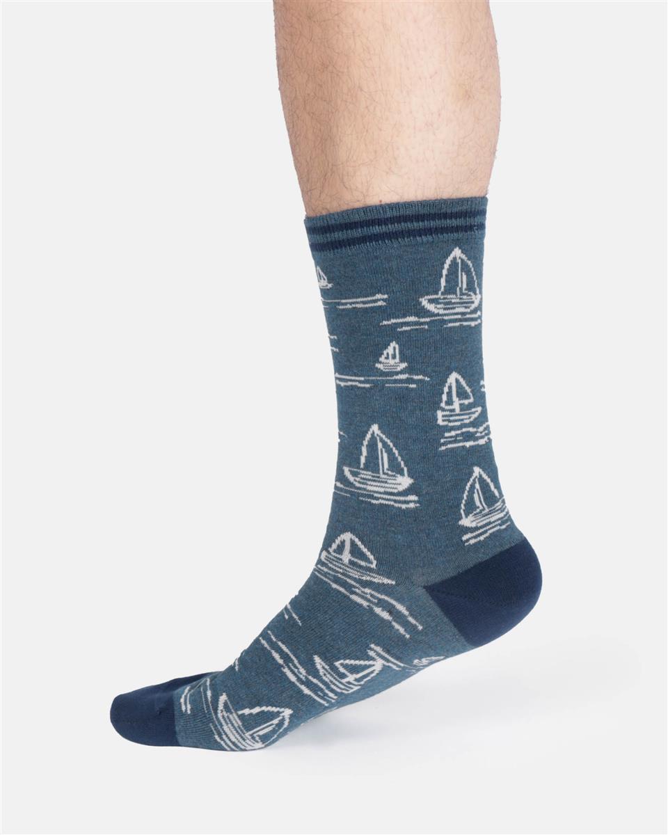 Mens Boating Bamboo Socks In A Box